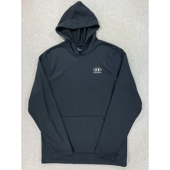 Under Armour Loose Fit Classic Solid Hoodie Sweatshirt (Men's Medium)‎ Black - Picture 1 of 12